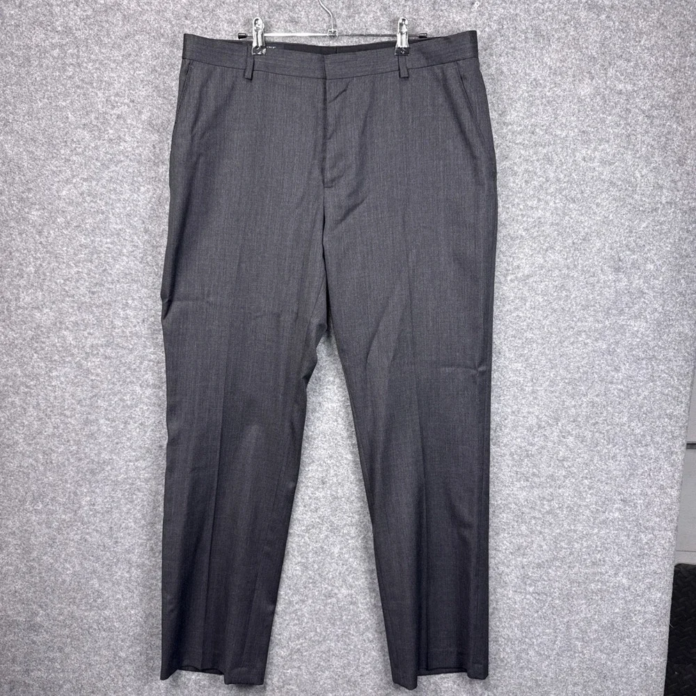 Banana Republic Mens Wool‎ Suit 42S Blazer 36/32 Tailored Pants Charcoal Gray